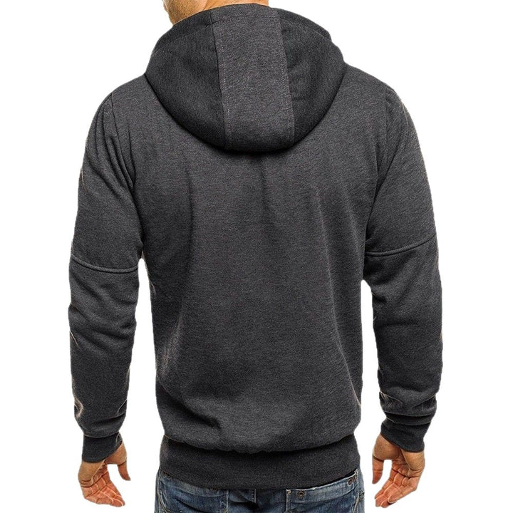 Functional jacket for men with practical zippered pockets and an adjustable hood edge Lune London