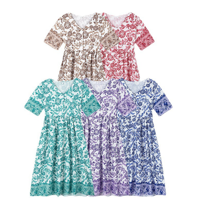Chic and stylish floral patterned midi dress for women