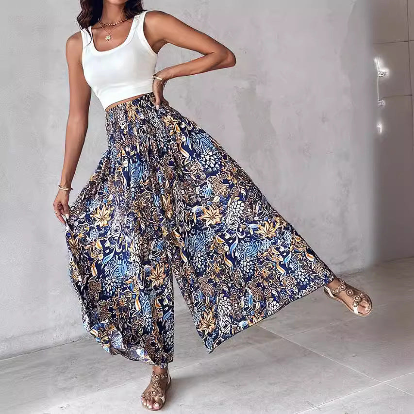 Lune London Tropical Wide Leg Pants for Women