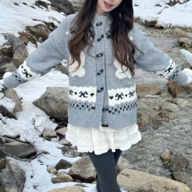 Women Animal Print Vest with Chic and Stylish Button Details