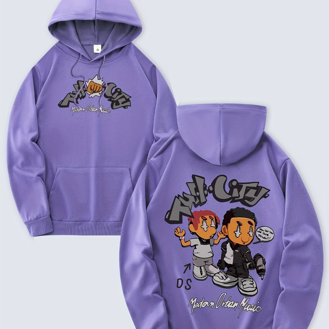 Women's hoodie with original comic design and artistic print Chic & Stil