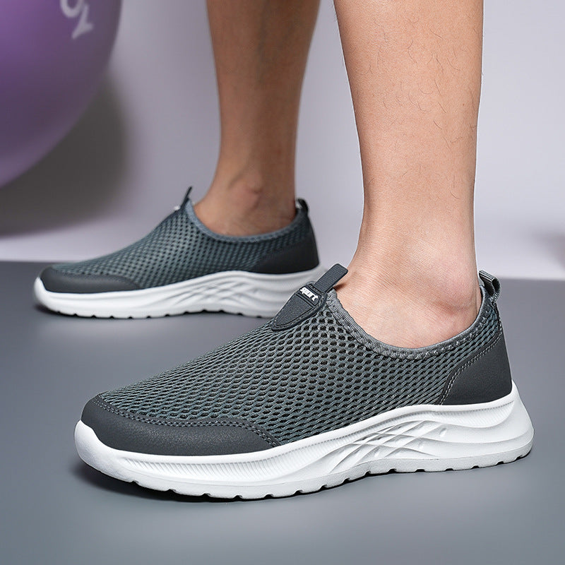 Men's Breathable Slip-On Sneakers with Adaptive Light Design Lune London