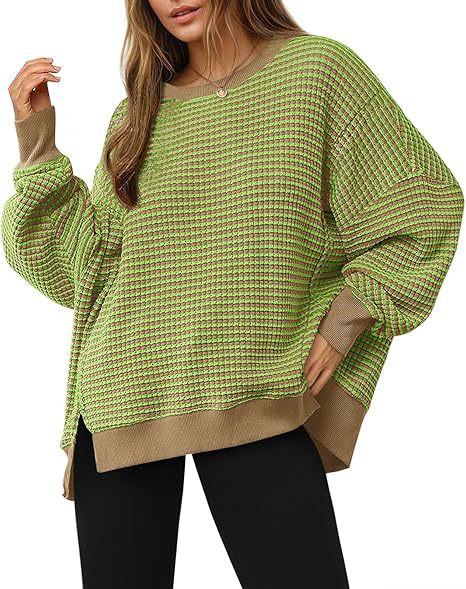 Lune London Casual Striped Oversized Sweater for Women