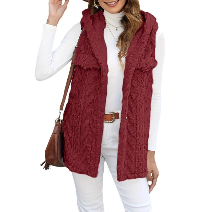 Knitted ladies' cardigan with hood and pockets Lune London