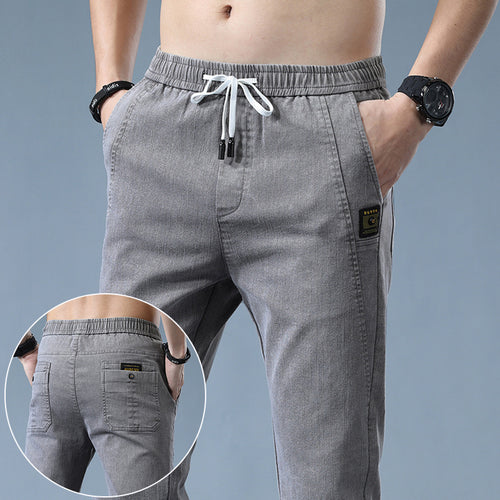 Pantalon chino stylé pour hommes avec taille ajustable et détails modernes Lune London