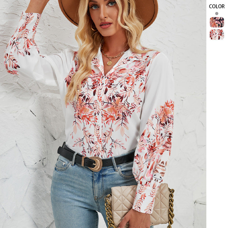 Blouses for women with floral patterns and elegant puff sleeves Chic & Stil