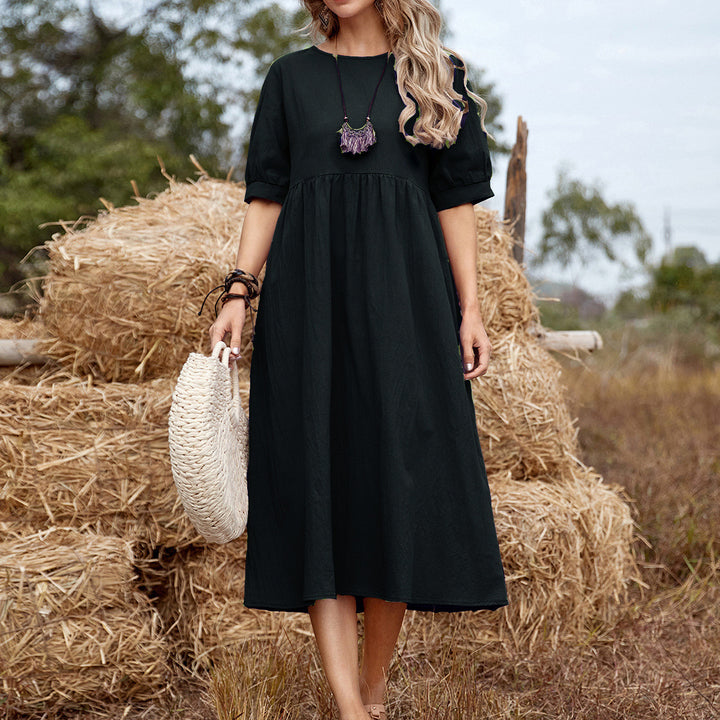 Lune London casual cotton midi dress for women