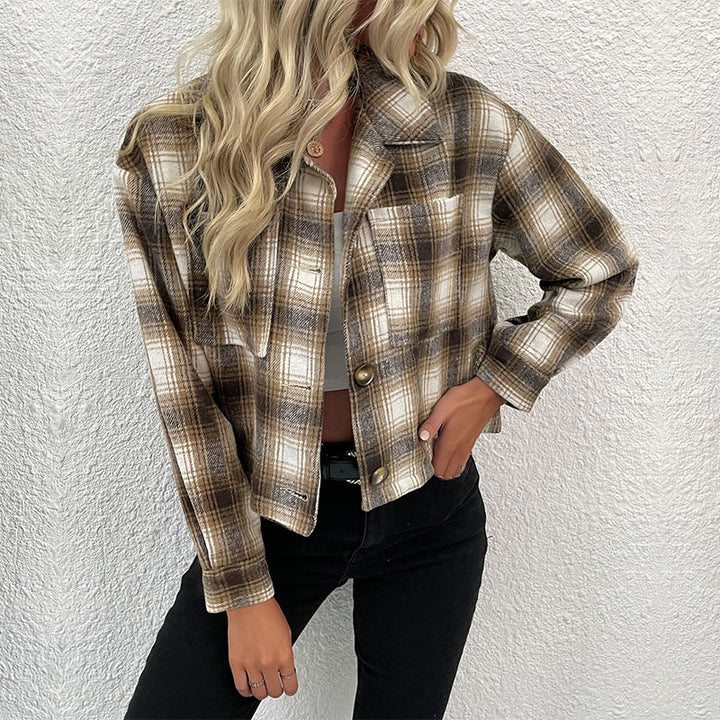 Lune London oversized check shirt for women