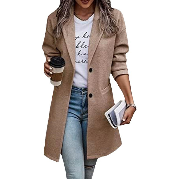 Elegant long blazer Women Lune London