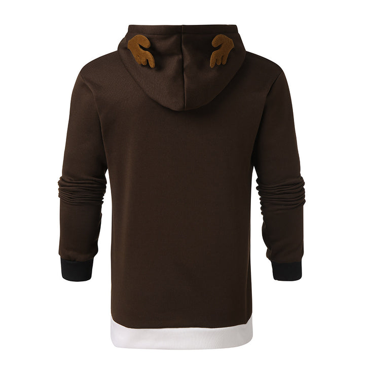 Hooded sweatshirt for women with reindeer eyes and kangaroo pocket Lune London