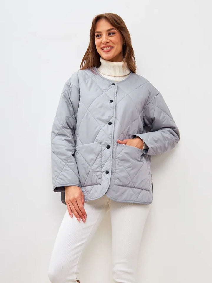 Quilted leisure jacket for women with high collar and trendy fit Lune London