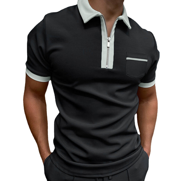 Men's Zip Front Polo Chic Lune London