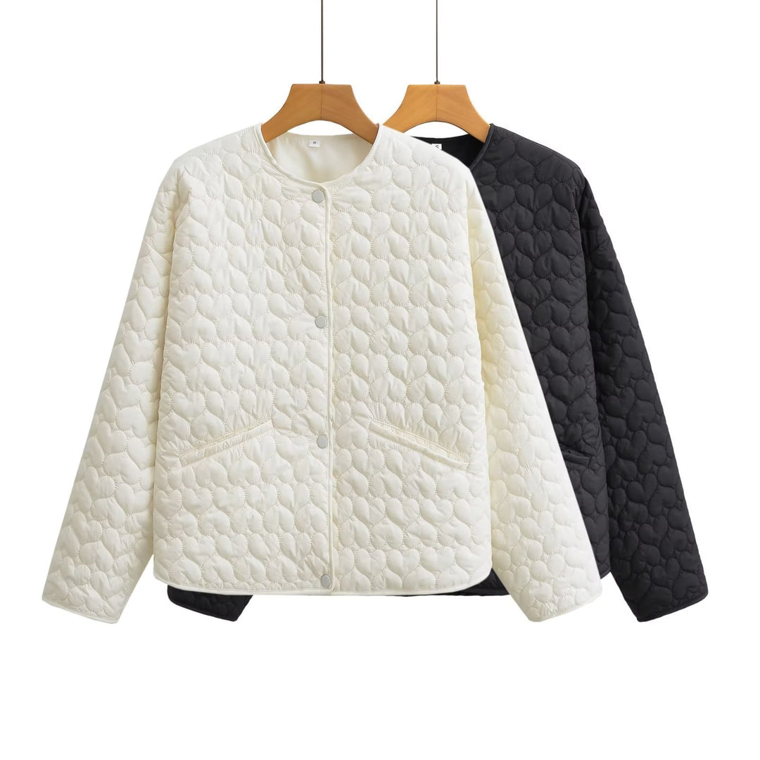 Quilted transition jacket for women with side pockets and modern design Lune London