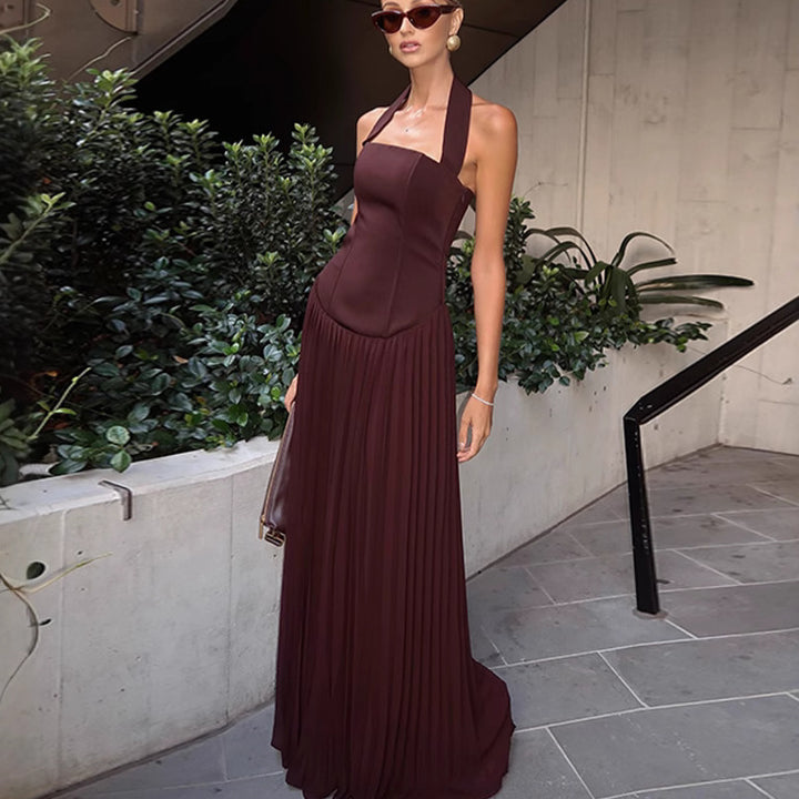Robe maxi élégante pour femmes avec design de bride chic Chic & Stil