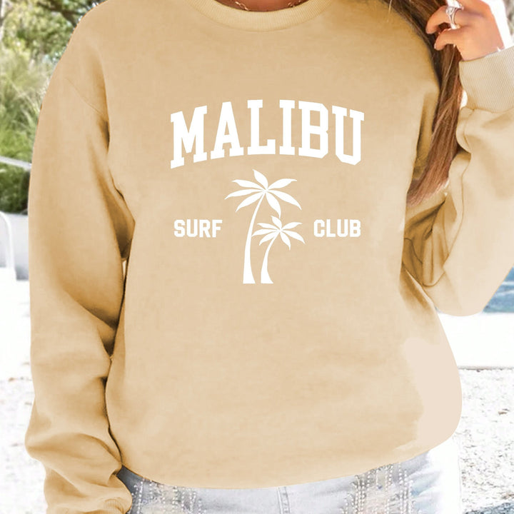 Sweat-shirt pour femmes avec impression décontractée de club de surf Chic & Stil