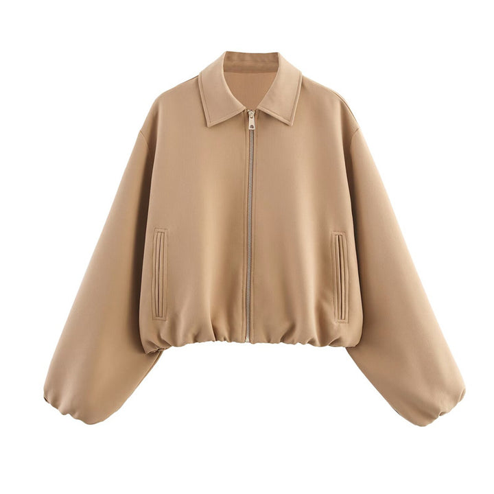 Women's sports jacket with high collar and practical pockets Lune London