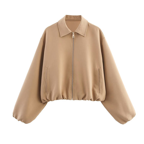 Women's sports jacket with high collar and practical pockets Lune London