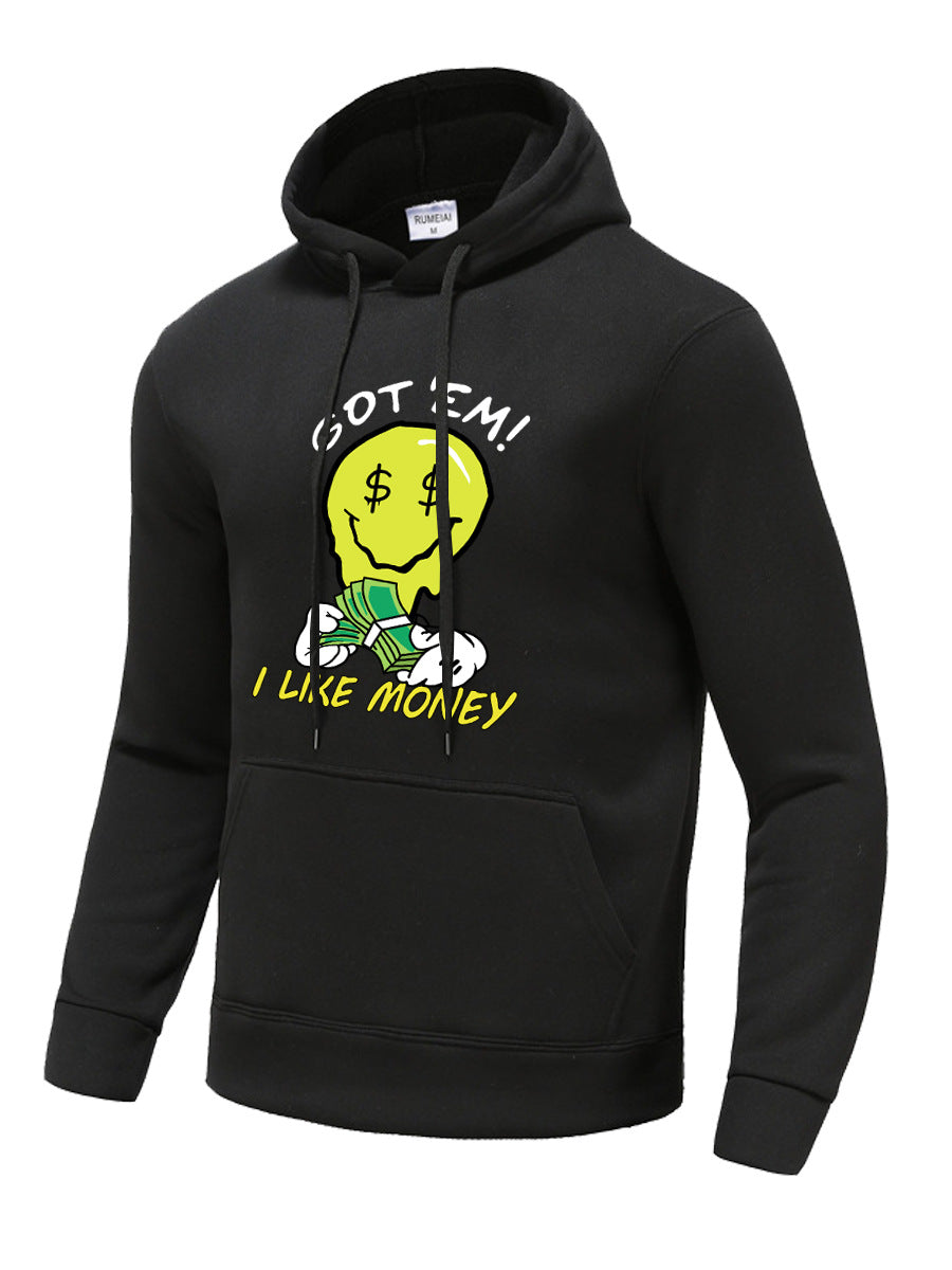 Men's Hoodie with Creative Graphic Design Lune London