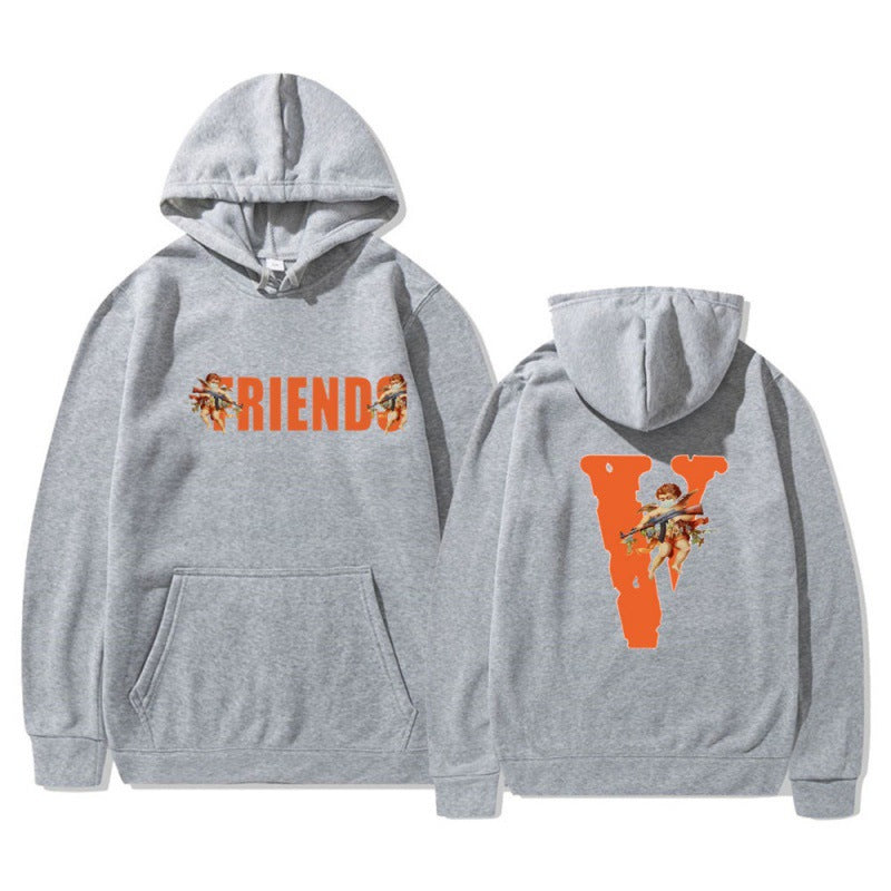 Women's hoodie with characteristic front and back print Lune London