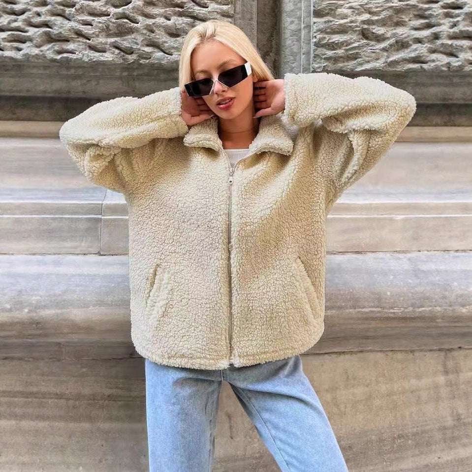 Ladies cozy fleece jacket Lune London