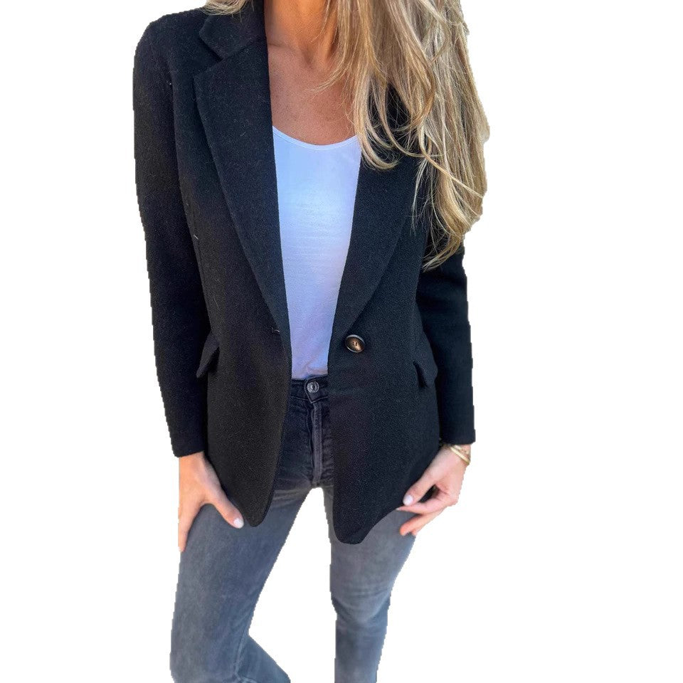 Ladies elegant fitted wool coat Lune London