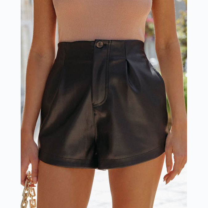 Ladies fashionable high-waist shorts with elegant dyeing technique and practical pockets Lune London
