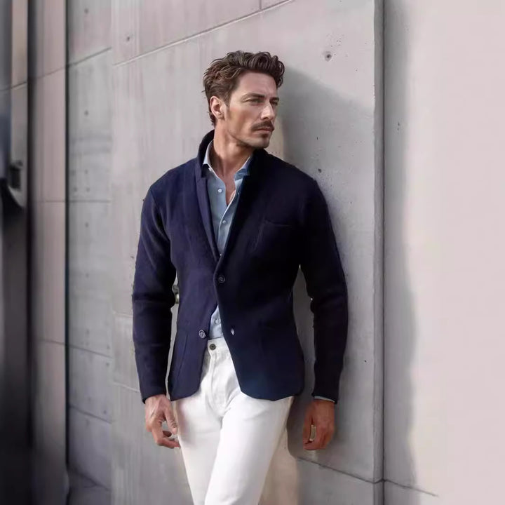 Elegant casual jacket for men in high-quality fabric with a fitted cut Lune London