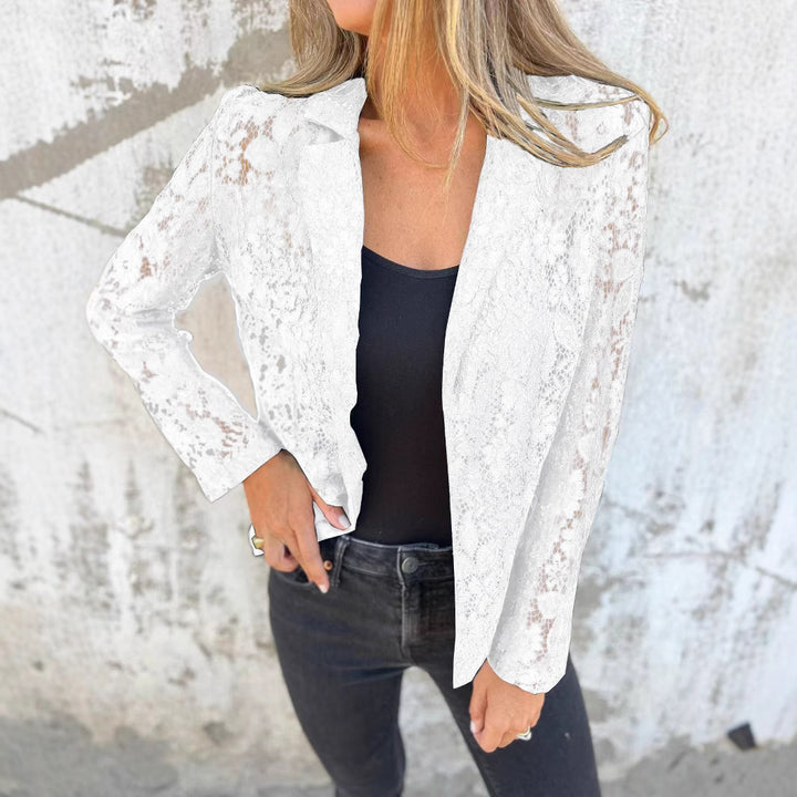 Chic and Stylish Transparent Lace Blazer for Women