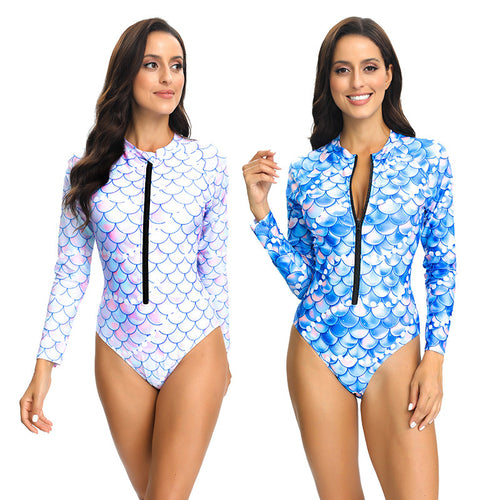 Swimsuit women UV protection long sleeves and zipper Lune London