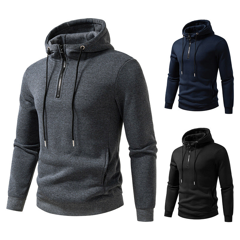 Men's hooded tops with modern zipper closure and breathable material Lune London