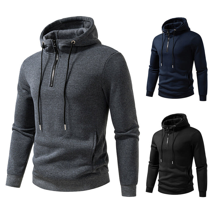 Men's hooded tops with modern zipper closure and breathable material Lune London