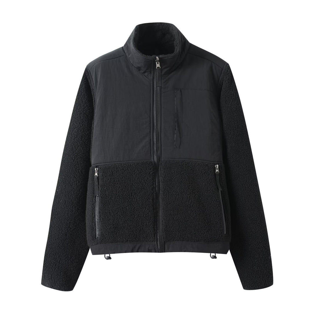 Veste en polaire pour femmes avec col haut Chic & Stil