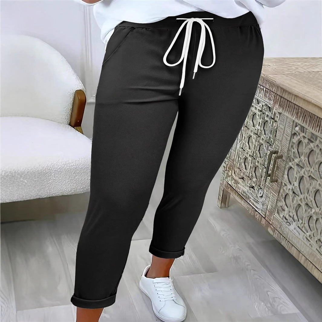 Comfortable leisure pants for women with elastic waist Lune London