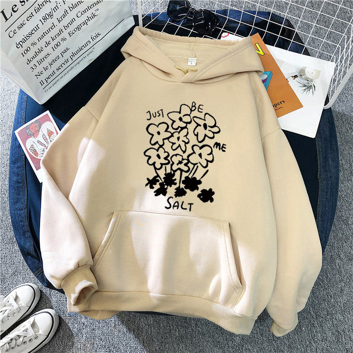 Women's hoodie with artistic floral motif Chic & Stil