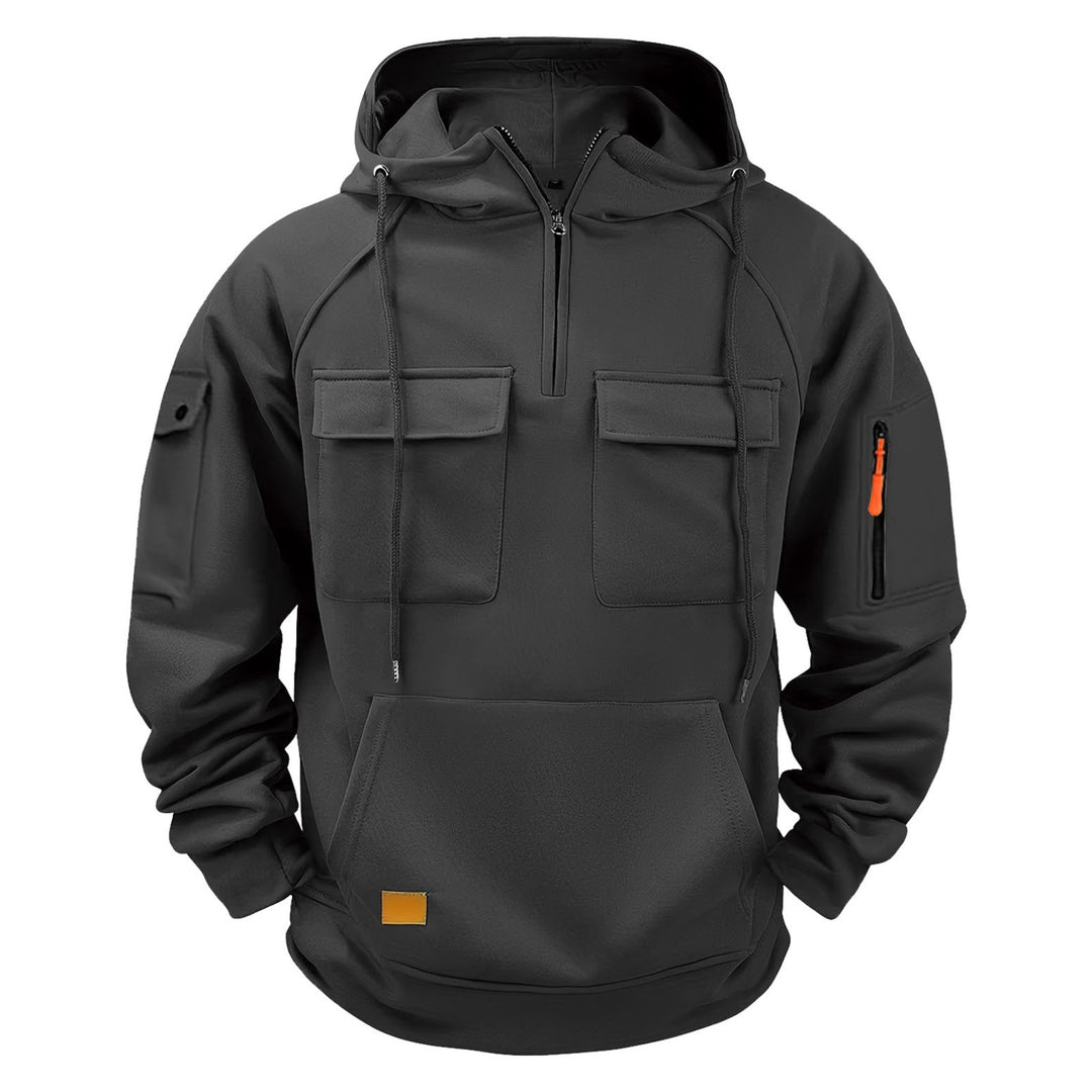 Men's hoodie with practical pockets and chic sporty design
