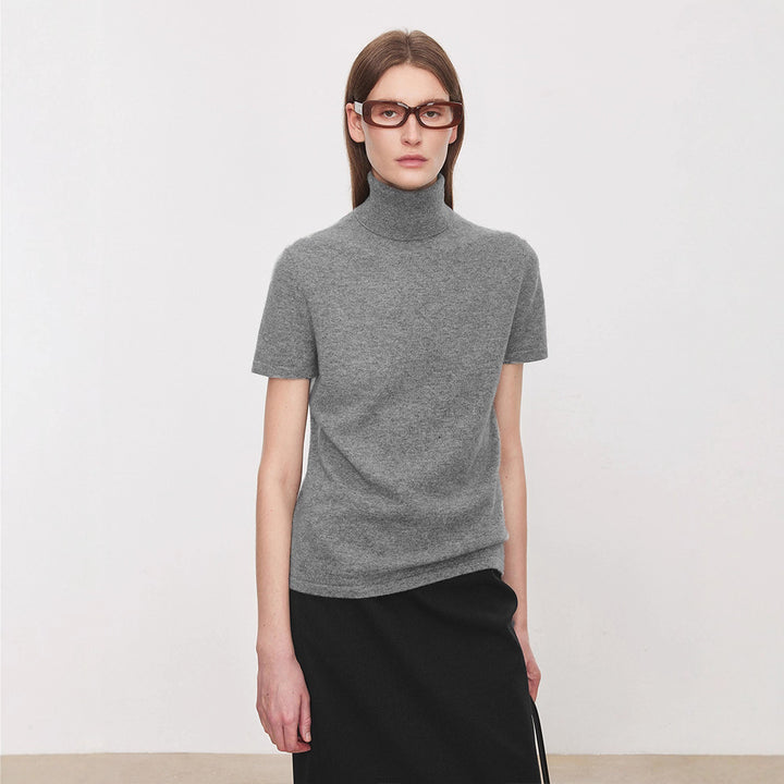T-shirt élégant et confortable pour femmes avec col montant Chic & Stil