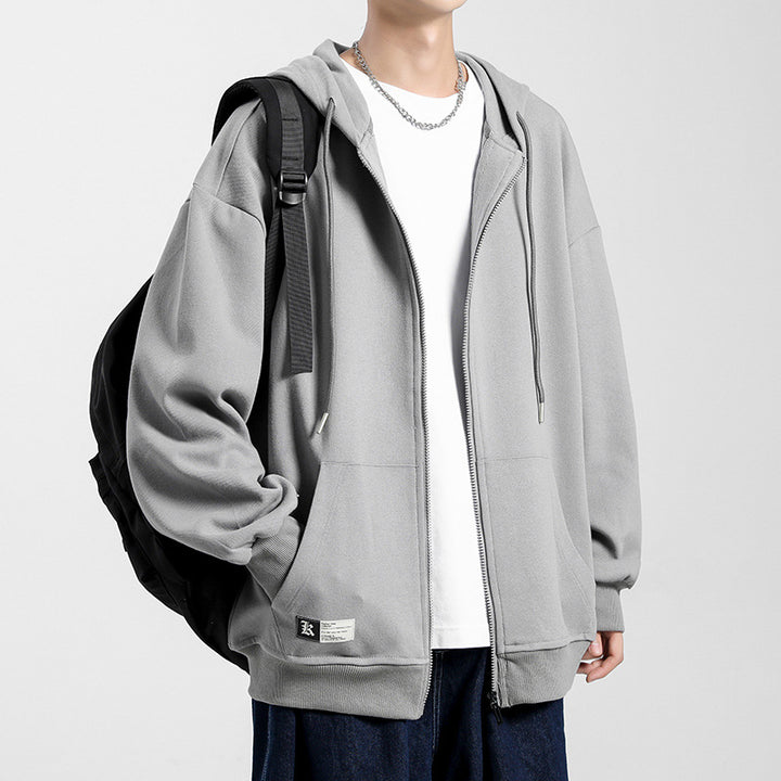 Men's comfortable zip-up hoodie with oversized fit Lune London