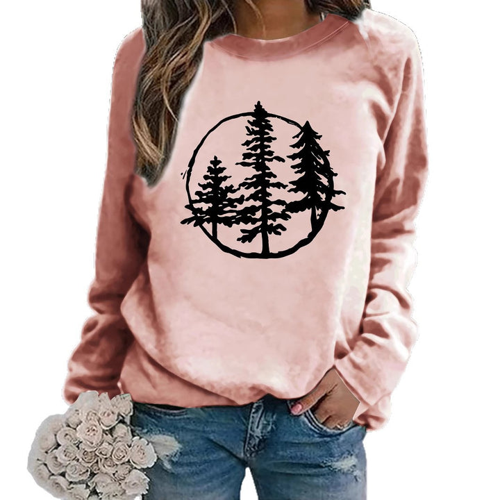 Sweatshirt femme avec motif nature cool et coupe décontractée Chic & Stil