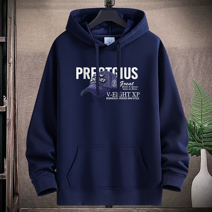 Women's Hooded Sweatshirt with Creative Graphic Design and Practical Kangaroo Pockets Chic & Stil