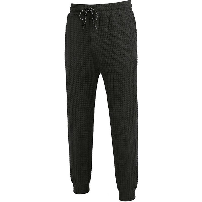 Lune London women's jogging pants with textured waffle fabric