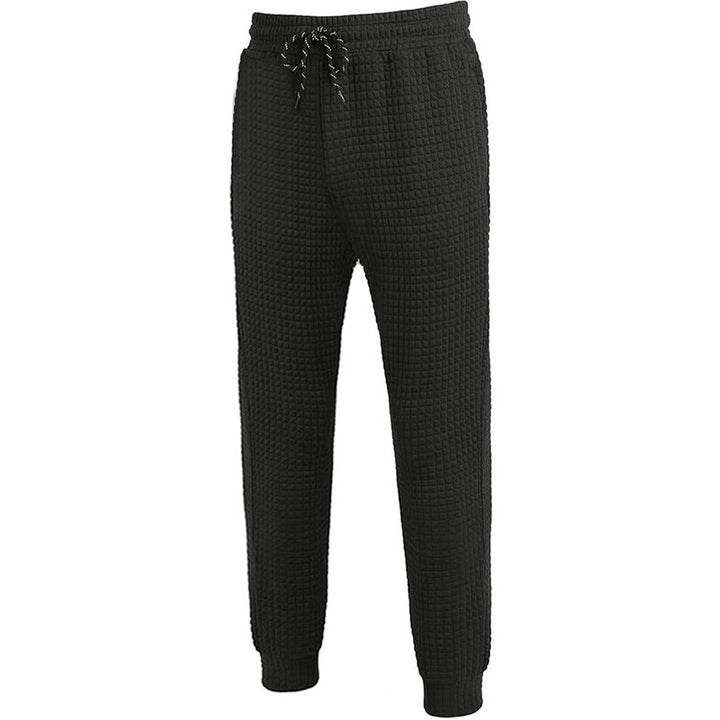 Lune London women's jogging pants with textured waffle fabric