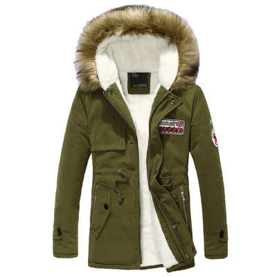 Stylish winter jacket for men with removable hood Lune London
