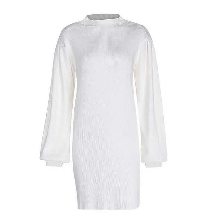 Knit dress for women with a modern ribbed design Lune London