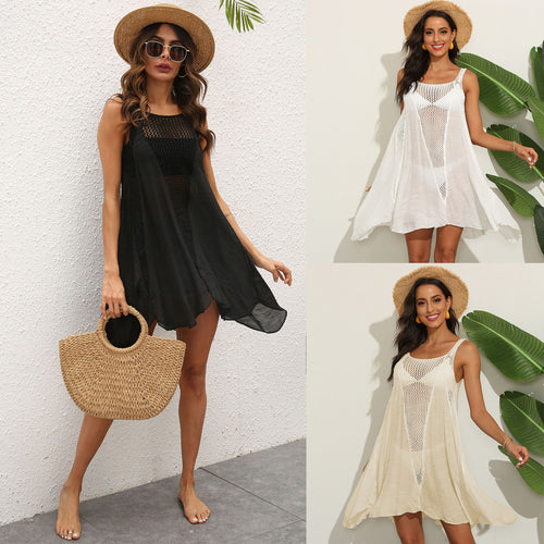 Ladies Crocheted Beach Dress Airy Cover-Up Lune London