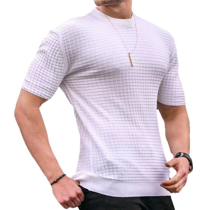 Short Sleeve Performance T-Shirt for Men with Structured Design Lune London