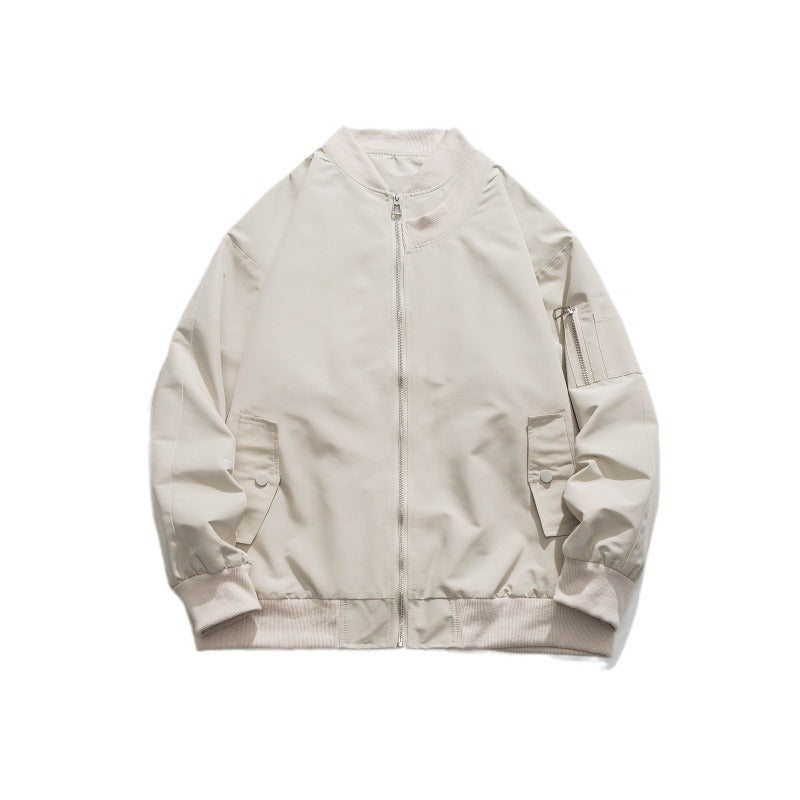 Casual bomber jacket for men with zipper and side pockets Lune London
