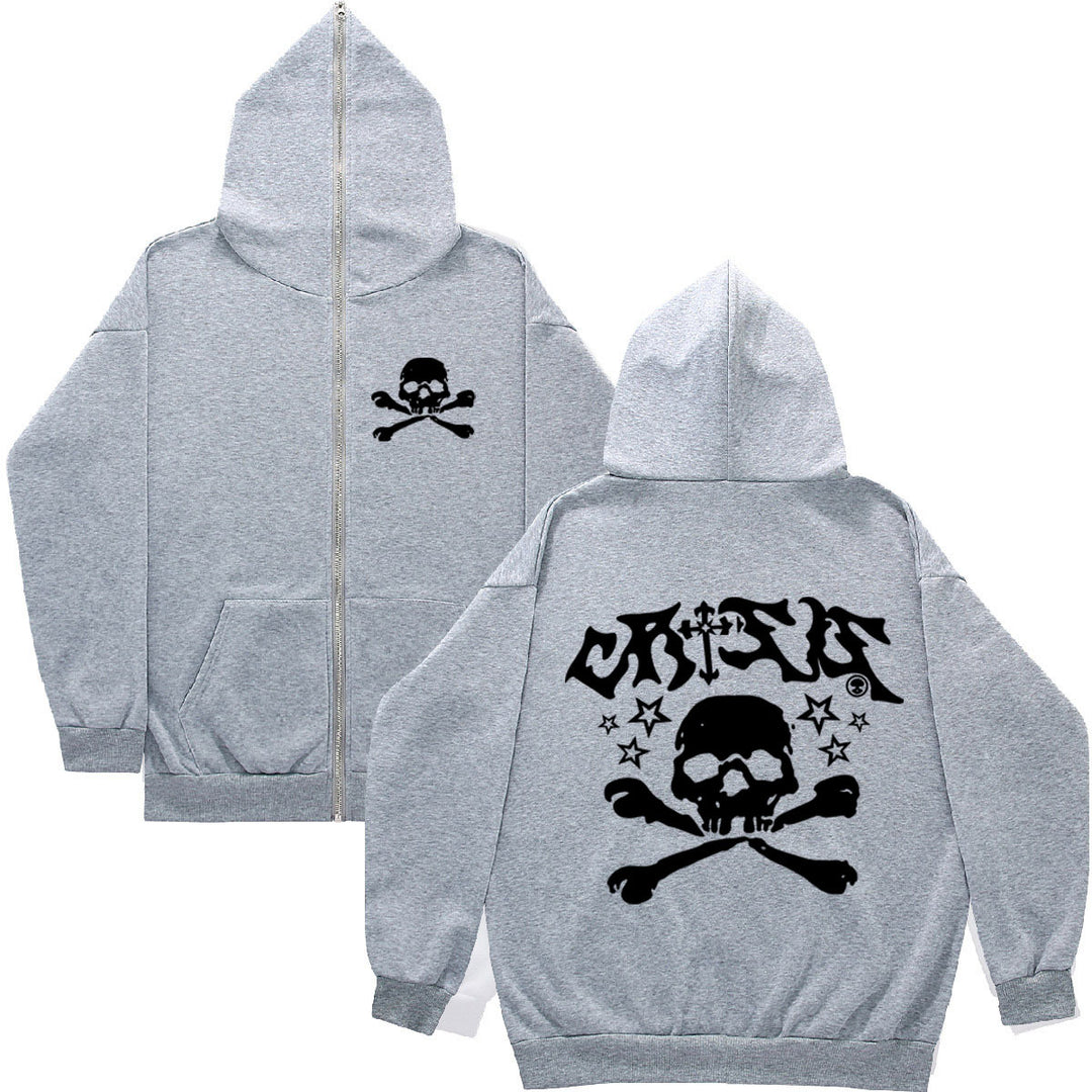 Lady hoodie with creative skull design Lune London
