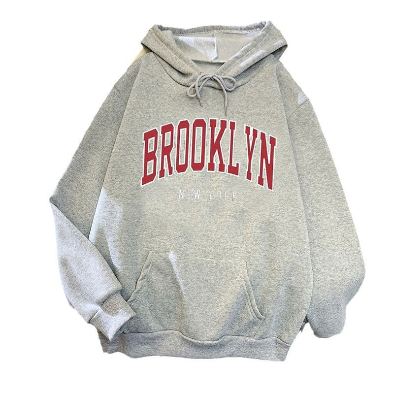 Women's hoodie with stylish Brooklyn print Chic & Stil
