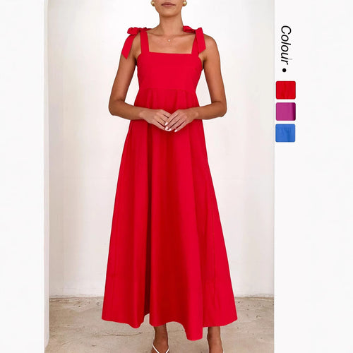 Women's maxi dress with adjustable straps Lune London