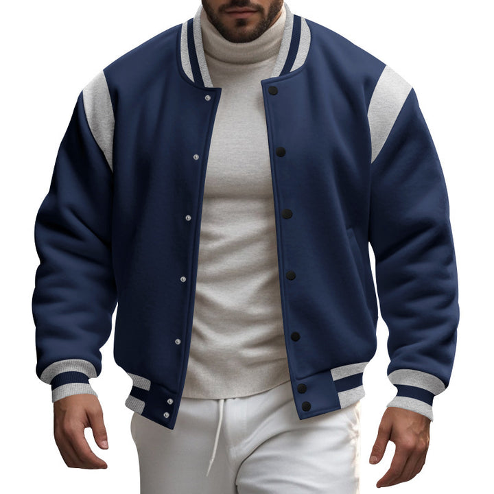 Veste bomber sportive pour hommes avec manches contrastées Lune London